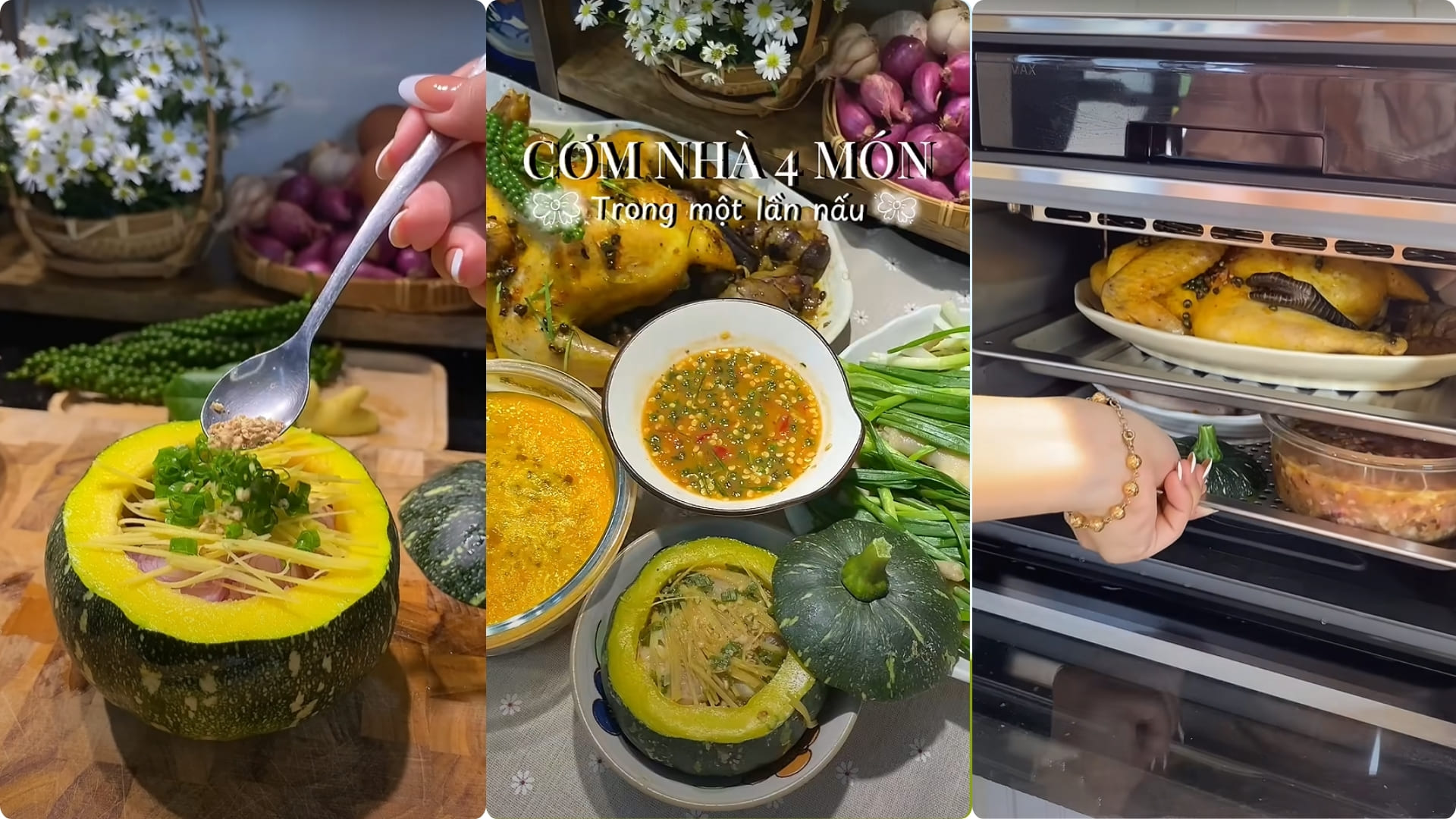 Gà Hấp Tiêu Xanh, Chân Gà, Chả Trứng Và Óc Heo Bằng Nồi Chiên Hơi Nước 2Good S100
